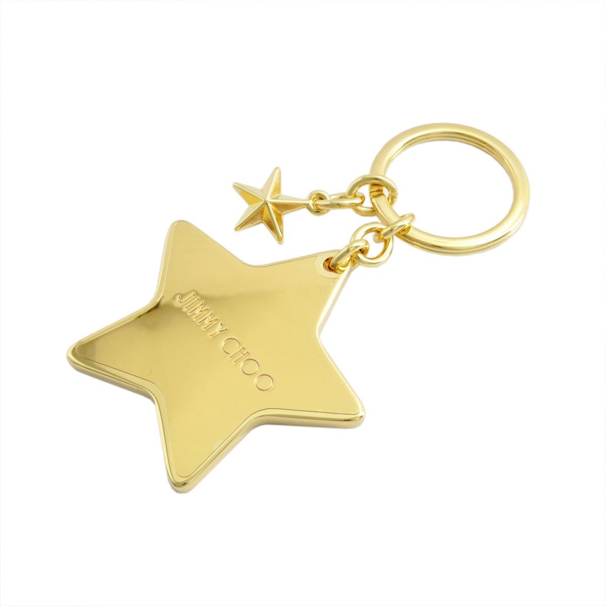 ジミーチュウ JIMMY CHOO STELLINA/ETZ 153 GOLD スター キーホルダー キーリング バッグチャーム