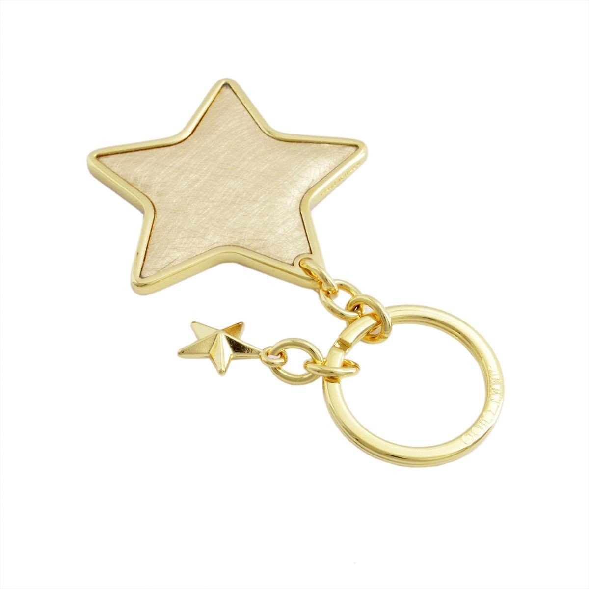 ジミーチュウ JIMMY CHOO STELLINA/ETZ 153 GOLD スター キーホルダー キーリング バッグチャーム