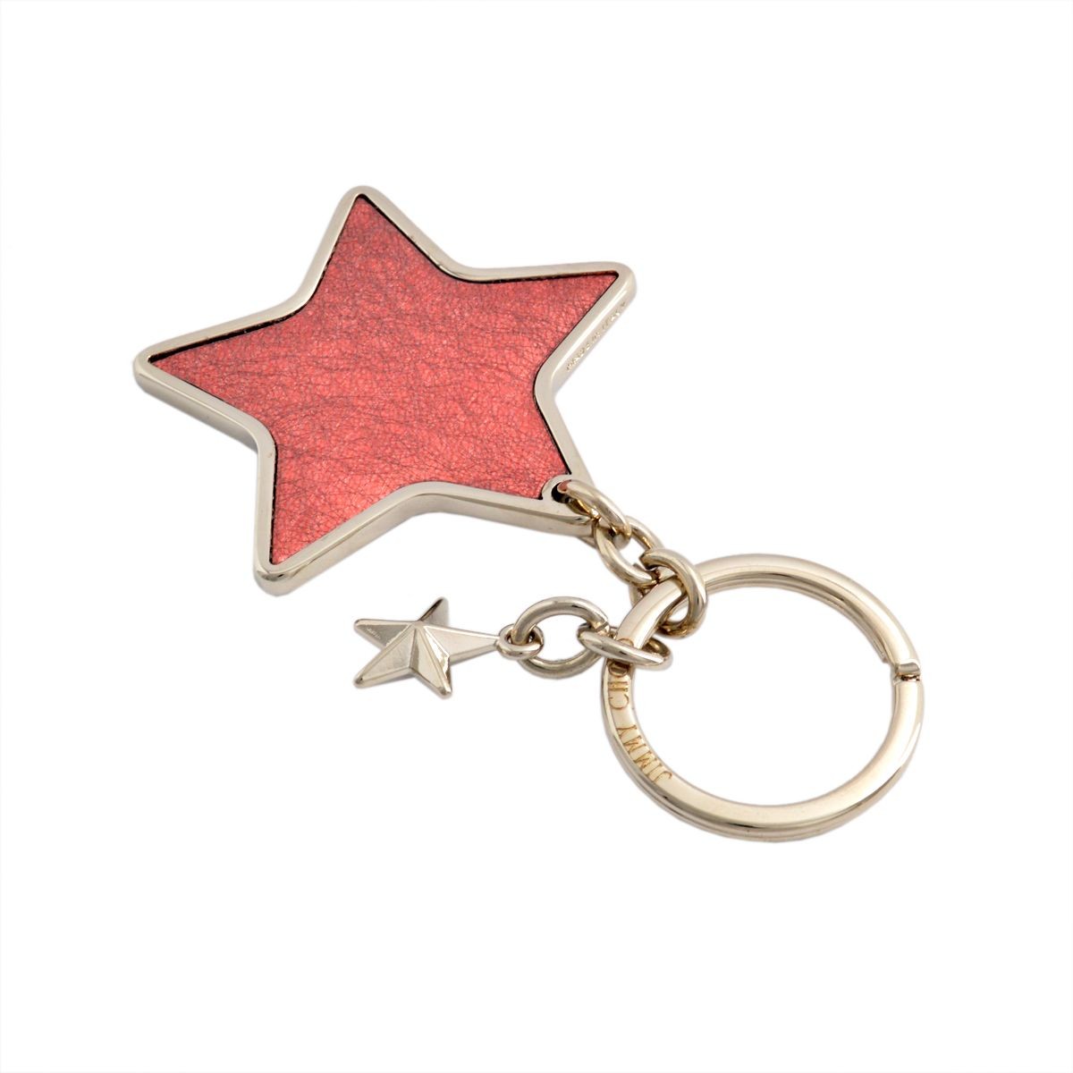 ジミーチュウ JIMMY CHOO STELLINA/ETZ 161 CORAL PINK スター キーホルダー キーリング バッグチャーム
