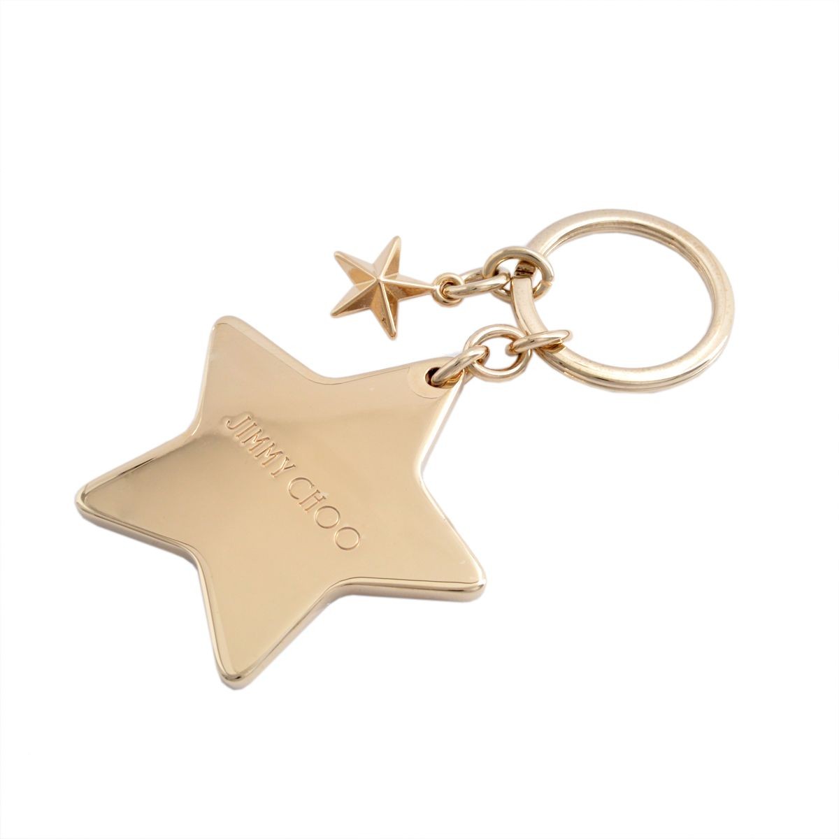 ジミーチュウ JIMMY CHOO STELLINA/GFA 143 CHAMPAGNE スター キーホルダー キーリング バッグチャーム