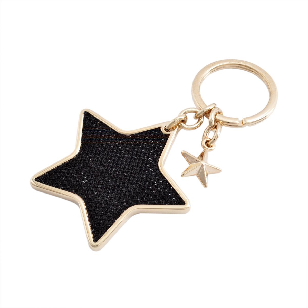ジミーチュウ JIMMY CHOO STELLINA/LAG 143 BLACK スター キーホルダー キーリング バッグチャーム