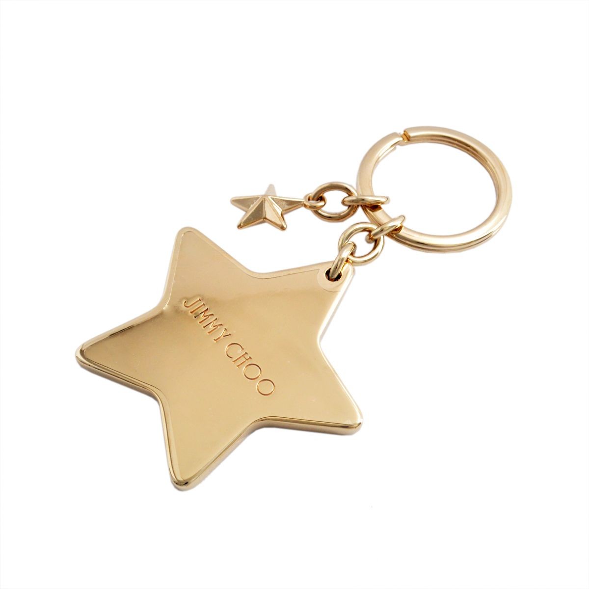 ジミーチュウ JIMMY CHOO STELLINA/LAG 143 BLACK スター キーホルダー キーリング バッグチャーム