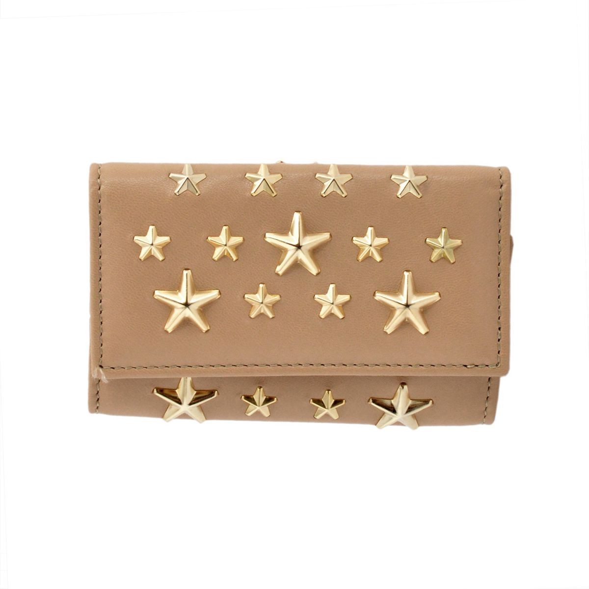 ジミーチュウ JIMMY CHOO NEPTUNE/CST 000188 NUDE/GOLD スタースタッズ 6連キーケース
