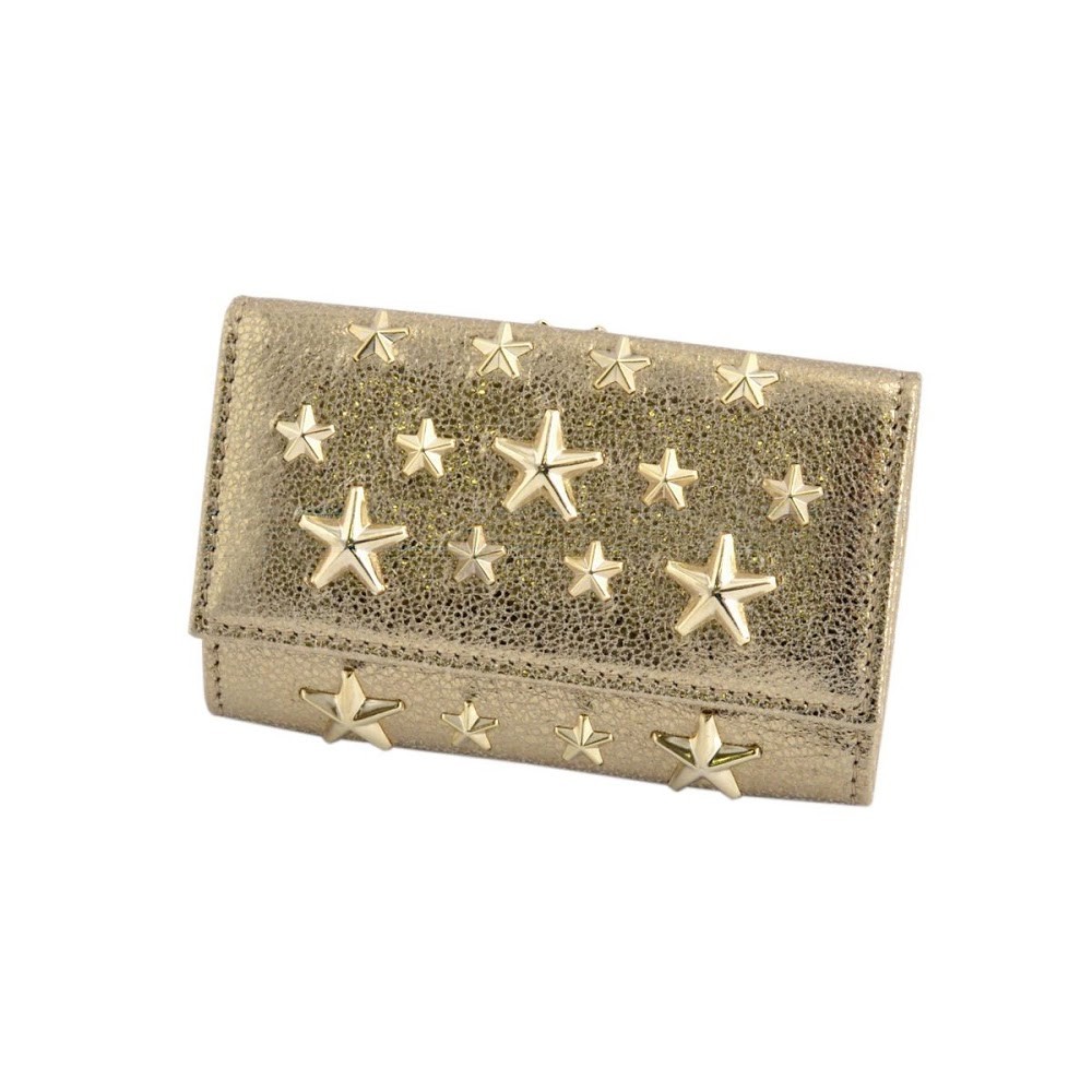 ジミーチュウ JIMMY CHOO NEPTUNE/GTR 000769 GOLD/GOLD スタースタッズ 6連キーケース