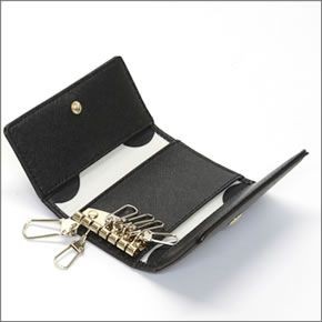 ケイトスペード CEDAR STREET Jax PWRU4039 001 Black 6連キーケース サフィアーノレザー 