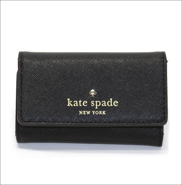 ケイトスペード CEDAR STREET Jax PWRU4039 001 Black 6連キーケース サフィアーノレザー 