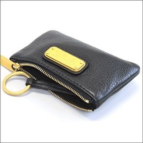 マークバイマークジェイコブス M0005359 001 Black New Q Key Pouch Black キーリング付 コインケース マルチポーチ ≪2015AW≫