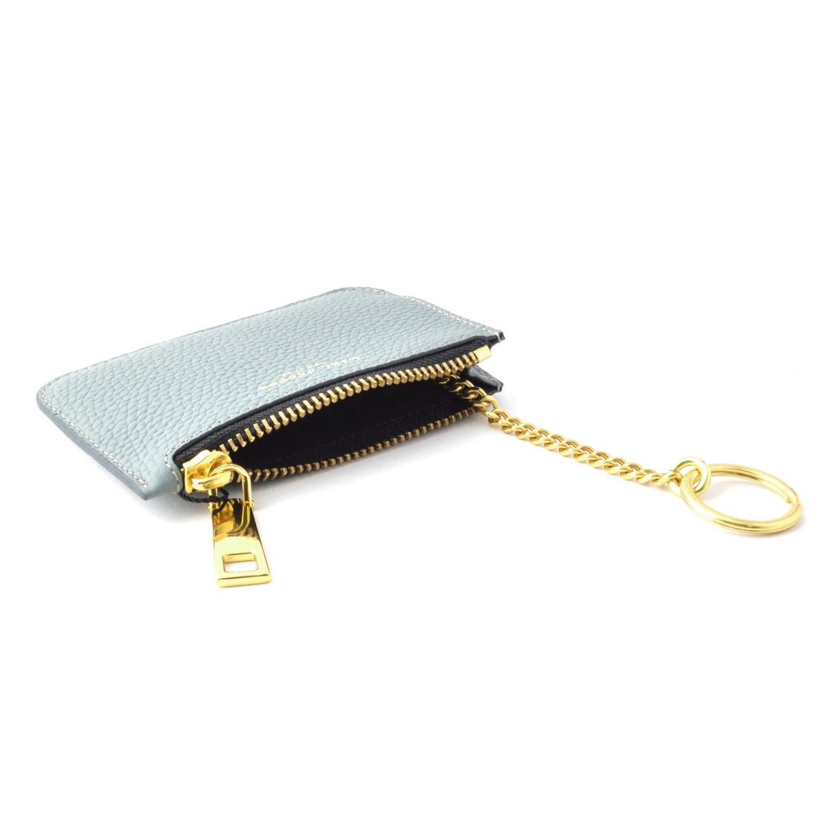 マークジェイコブス MARC JACOBS M0008459-453 Dolphin Blue ゴッサム キーリング付 コインケース マルチポーチ Gotham Key Pouch