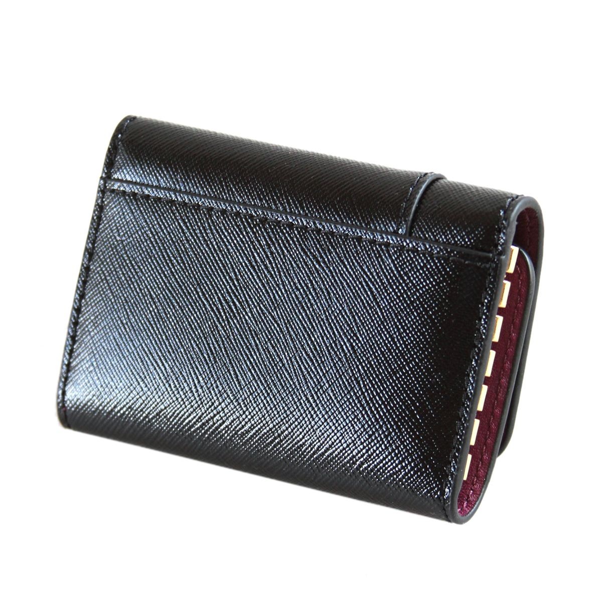 マークジェイコブス MARC JACOBS M0012054-592 Black / Berry 内外バイカラー 6連 キーケース Saffiano Key Case
