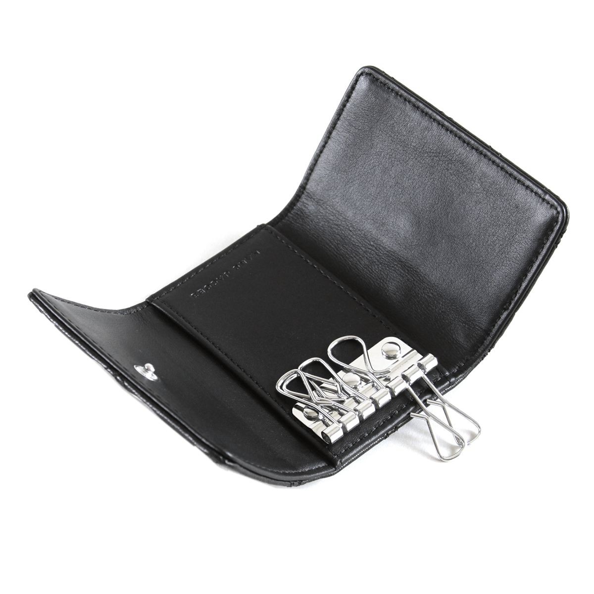 マークジェイコブス MARC JACOBS M0012088-001 Black ダブルJロゴ キルティングステッチ  6連 キーケース Double J Matelasse Key Case