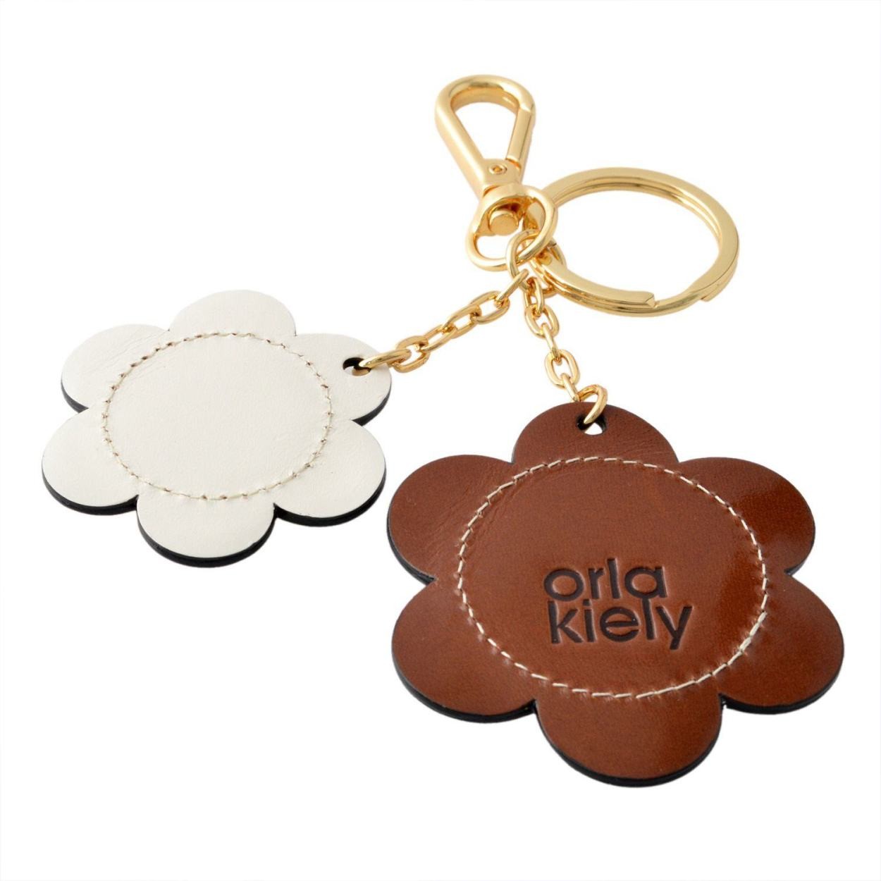 オーラカイリー Orla Kiely 17SBGFL568 Marshmallow キーリング キーホルダー GIANT FROWER Key Ring
