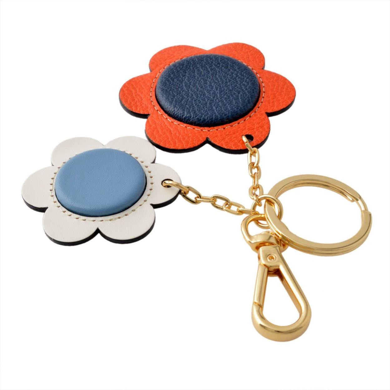 オーラカイリー Orla Kiely 17SBGFL568 Orange キーリング キーホルダー GIANT FROWER Key Ring
