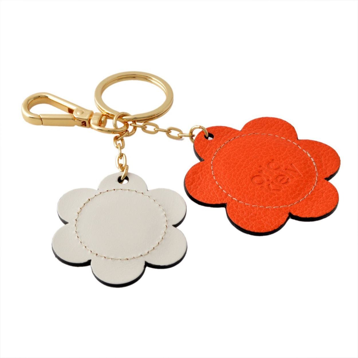 オーラカイリー Orla Kiely 17SBGFL568 Orange キーリング キーホルダー GIANT FROWER Key Ring