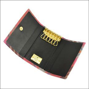 ヴィヴィアン ウエストウッド ≪取り寄せ商品≫ チェック柄 6連キーケース 0720V-DERBY/MAC BRICK