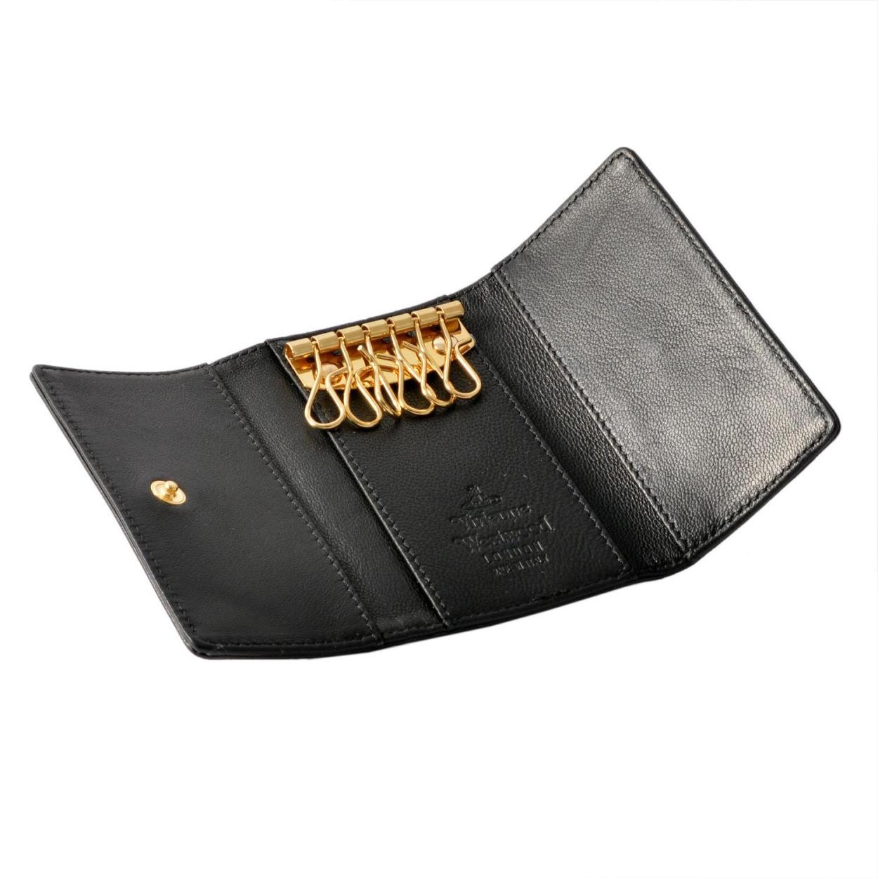 ヴィヴィアン ウエストウッド Vivienne WestWood P.FOGLIO 720V NAPPA BLACK 6連 キーケース