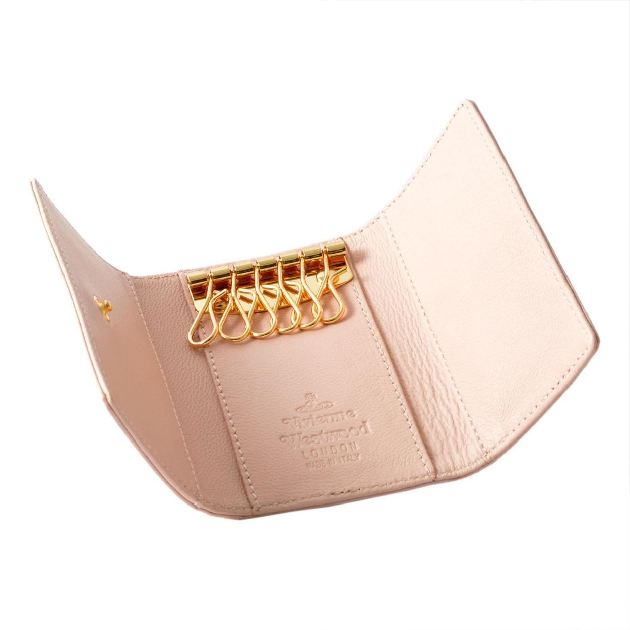 ヴィヴィアン ウエストウッド Vivienne WestWood P.FOGLIO 720V NAPPA NUDE 6連 キーケース