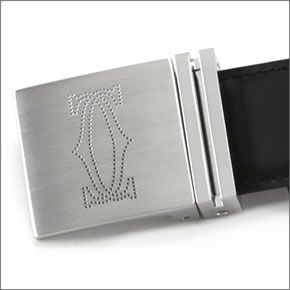 カルティエ L5000516  2Cロゴ刻印入り リバーシブル メンズ レザー ベルト サイズ調整カット可能
