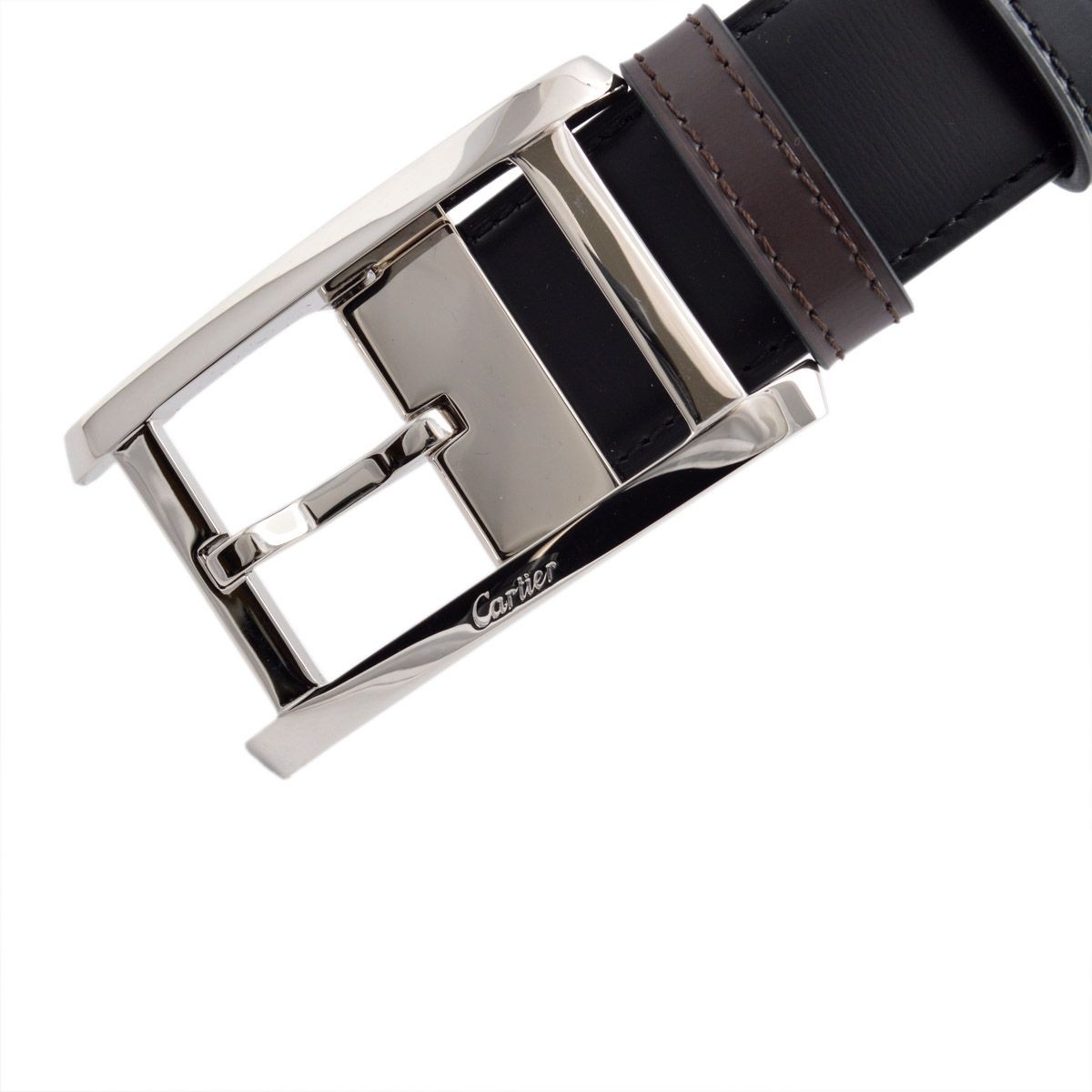 カルティエ Cartier L5000058 メンズ リバーシブル ベルト 【カット調節可能】