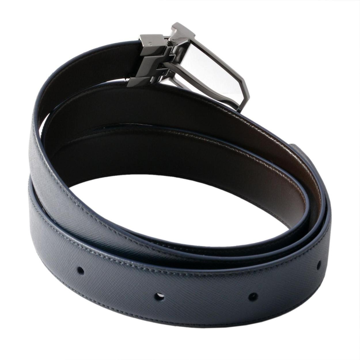 ダンヒル DUNHILL HPV227N リバーシブル メンズ ベルト (カット調節可）