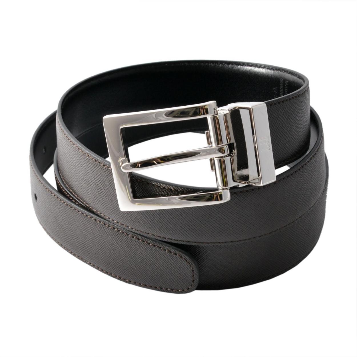 ダンヒル DUNHILL HPV232B リバーシブル メンズ ベルト (カット調節可）