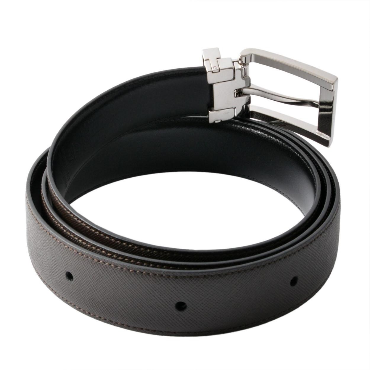 ダンヒル DUNHILL HPV232B リバーシブル メンズ ベルト (カット調節可）