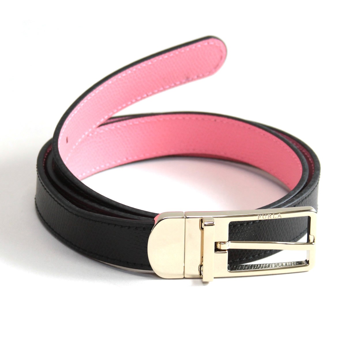 フルラ FURLA 920038 ONYX+ROSA QUARZO CG20 ACO リバーシブル レザー ベルト SINFONIA M BELT