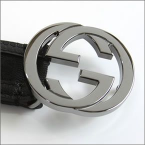 グッチ オリジナルGG インターロッキングGバックル レディースベルト ブラック 114874 F40IR 1000