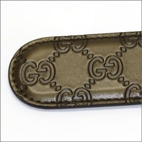 グッチ グッチシマ ハートシェープインターロッキングGバックル レディースベルト メタリックオリーブグリーン 245856 AHB1G 2402