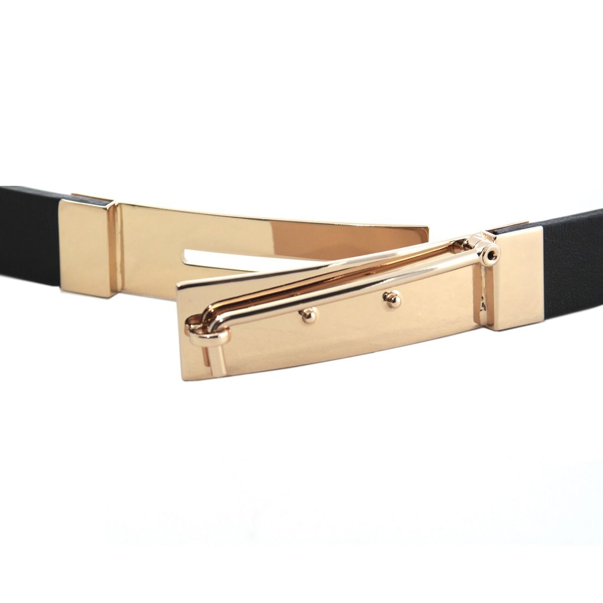 メゾンボワネ Maison Boinet 90398-79-04-80 Black  ピンバックル金具 レザー ベルト 20mm 牛革ベルト