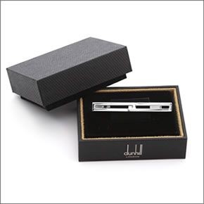 ダンヒル TIE BAR タイバー メンズ ネクタイピン シルバー プラチナ仕上げ JSD3168K