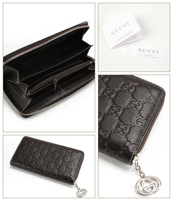 【GUCCI】グッチラウンドファスナー長財布 212110 BEG1G 2145