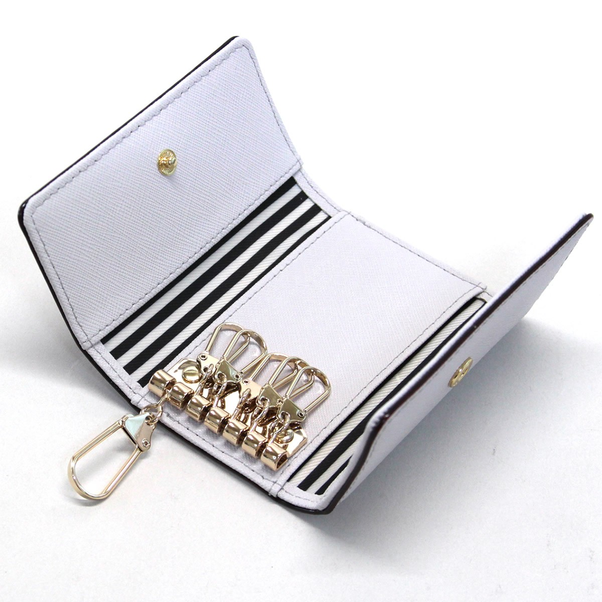 ≪訳あり・裏面に汚れありの為/アウトレット特価！≫ケイトスペード Kate Spade PWRU5256 288 6連キーケース バイカラー CAMERON STREET ｊax