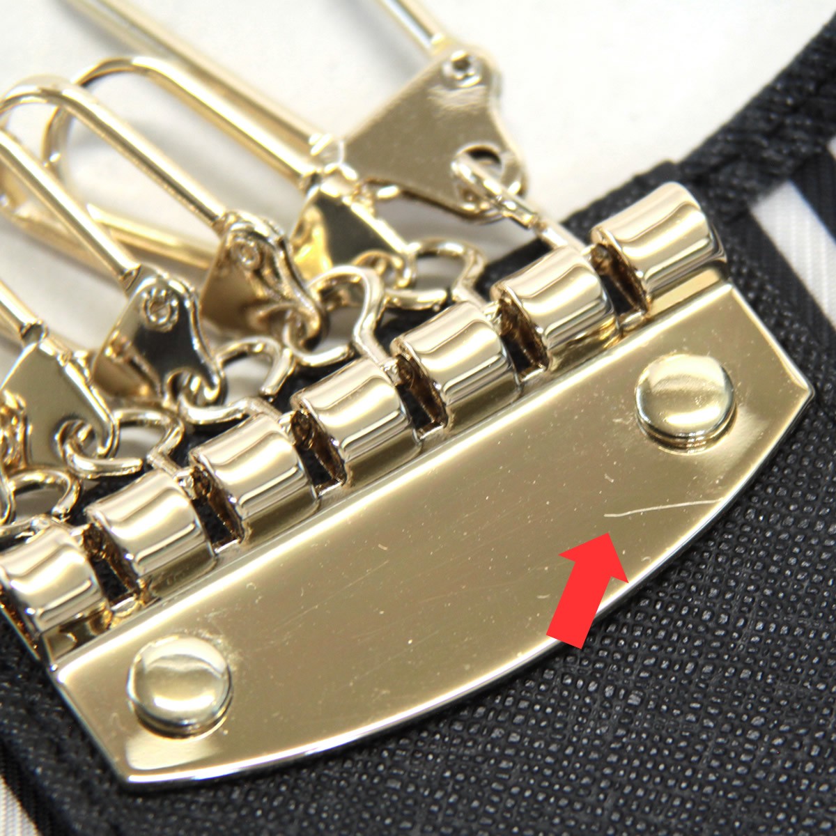 ≪訳あり・内側の金具に傷ありの為/アウトレット特価！≫ケイトスペード Kate Spade PWRU5256 438 6連キーケース バイカラー CAMERON STREET ｊax