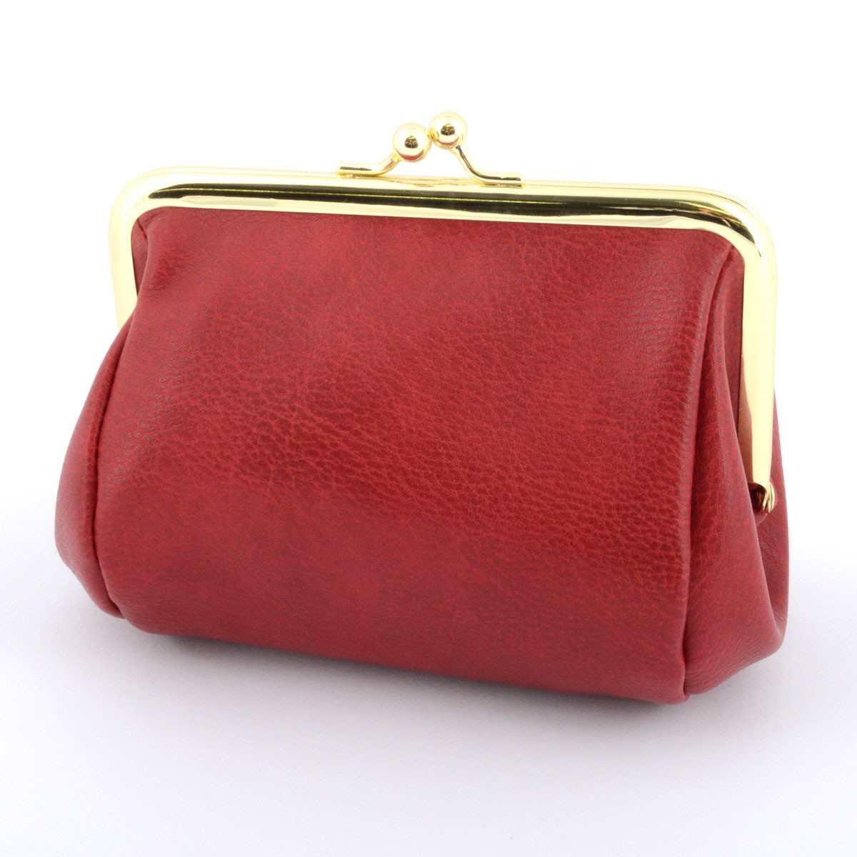 アネロ anello  ZU-M0203-RE おすましメガネ猫 ジョセフィーヌ がま口 コスメポーチ 小物入れ