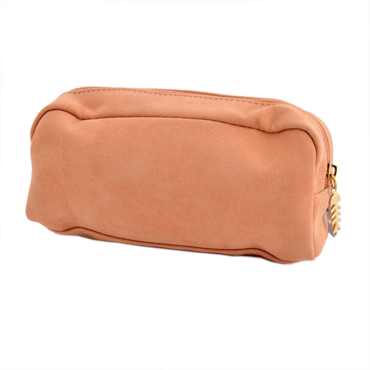 アネロ anello  ZP-0439-PBE CAT・DOT☆ねこどっとシリーズ☆ 魚の骨チャーム付♪もこもこサガラ刺繍＆ロゴプリント コスメポーチ