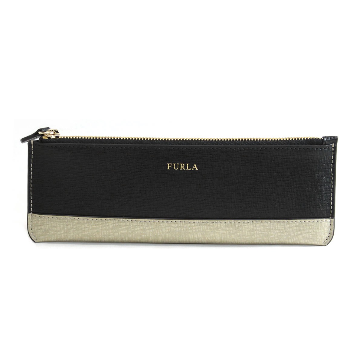 フルラ FURLA 921951 ONYX+COLOR GOLD EP69 SSM バビロン カラーブロック ペンケース BABYLON XL PENCASE