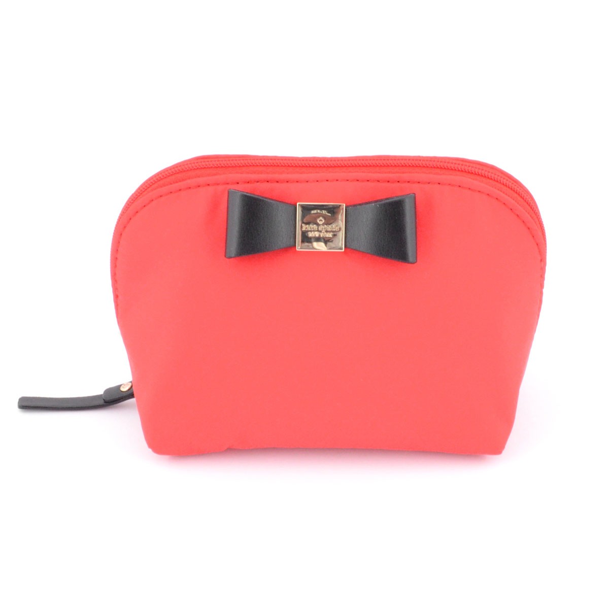 ケイトスペード Kate Spade PWRU4369 620 Modern Red/Black Renny Drive Nylon Small Annabella リボンモチーフ コスメポーチ 小物入れ