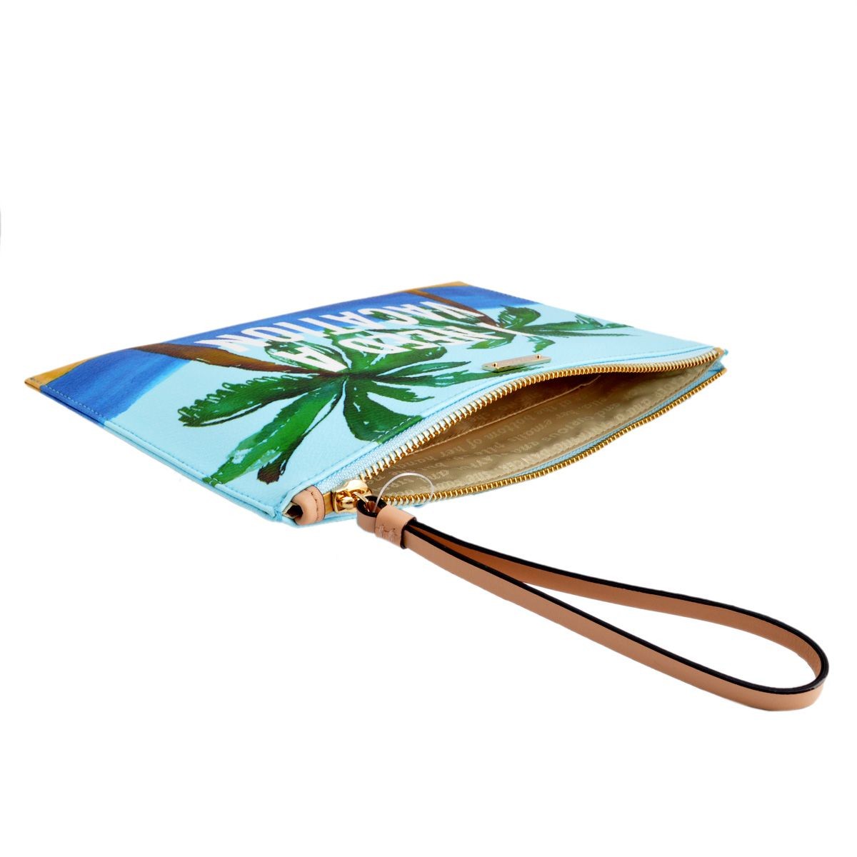 ケイトスペード Kate Spade PWRU5048 974 Multi トロピカルビーチ プリント クラッチバッグ ハンドポーチ Breath Of Fresh Air Vacation Medium Bella Pouch