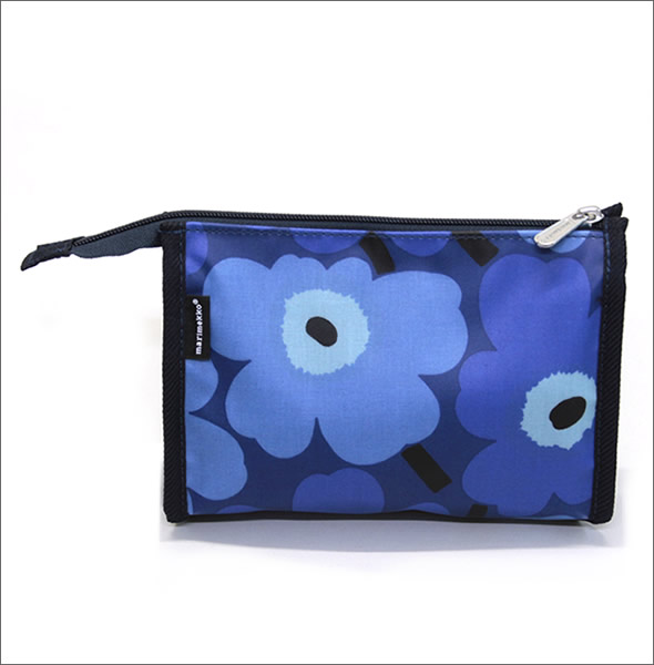 マリメッコ MINI UNIKKO HIPAUS  ミニウニッコ柄 ポーチ 小物入れ  024492 501 blue/dark blue