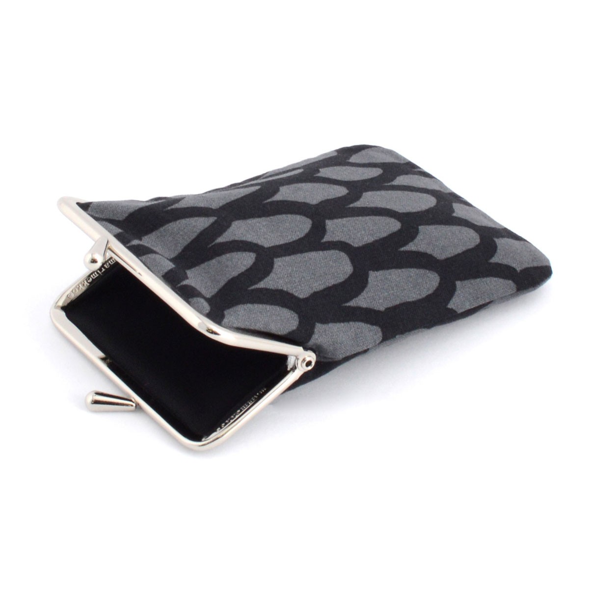 マリメッコ marimekko 042985 992 dark grey/black MIDI PIKKU SUOMU がま口 コットンパース マルチポーチ 小物入れ