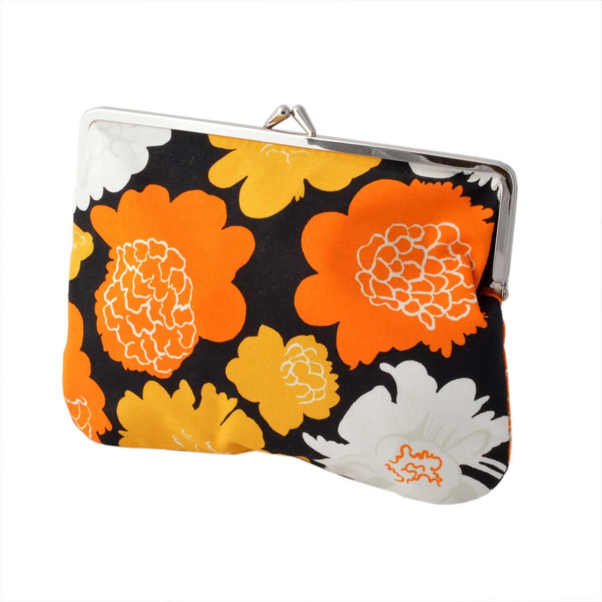 マリメッコ marimekko 044177 921 がま口 コットンパース マルチポーチ 小物入れ MINI PIONI PUOLIKAS KUKKARO