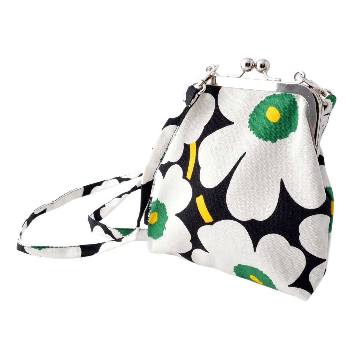 マリメッコ marimekko 043846 916 コットンキャンバス がま口 ミニ ショルダーバッグ ROOSA MINI UNIKKO