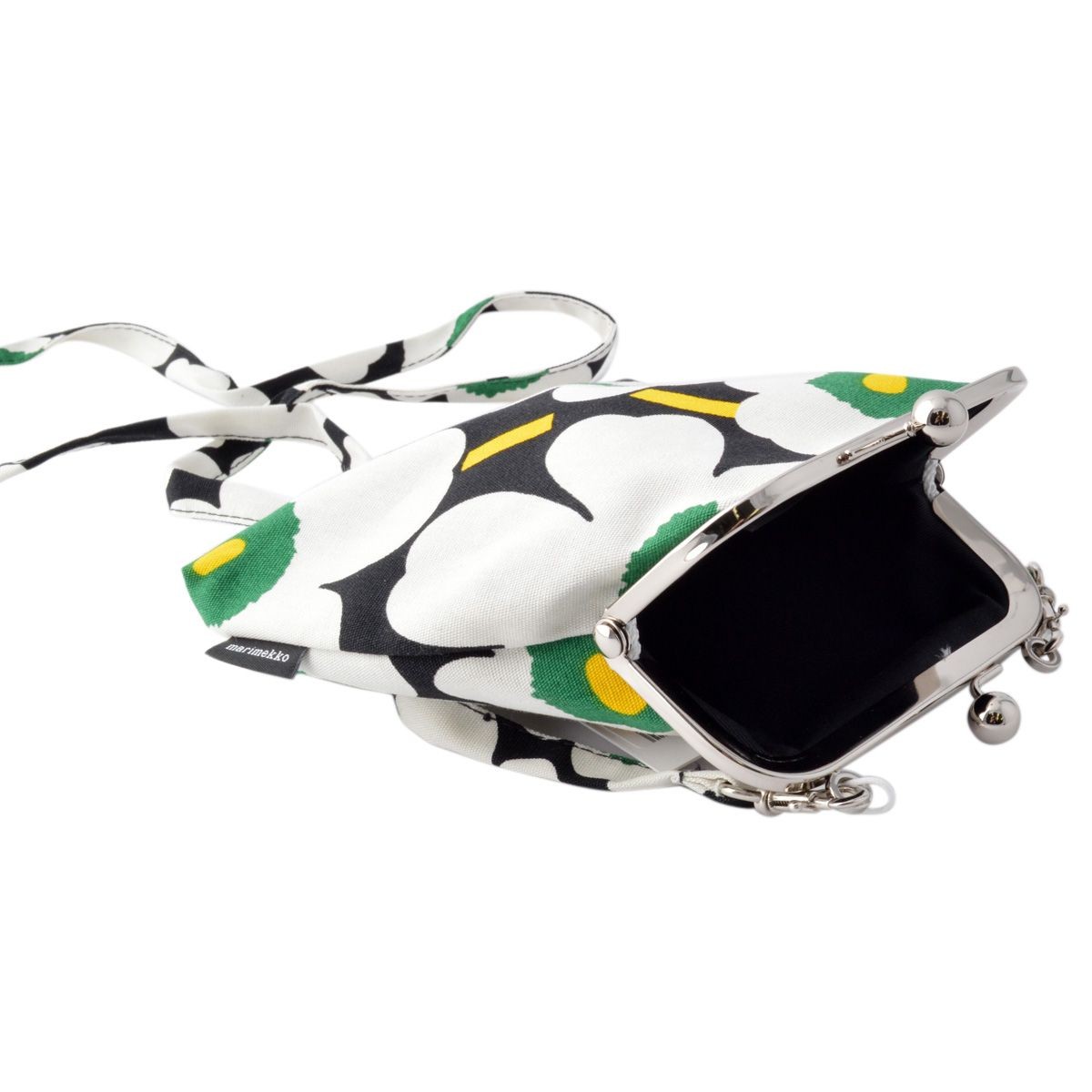 マリメッコ marimekko 043846 916 コットンキャンバス がま口 ミニ ショルダーバッグ ROOSA MINI UNIKKO