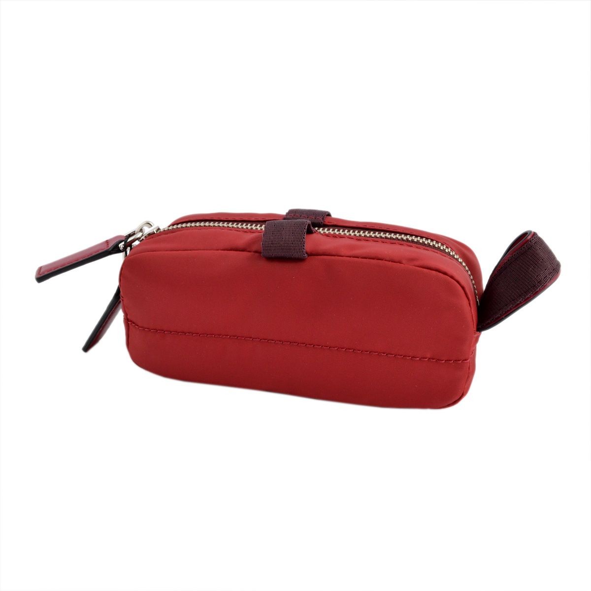 マークジェイコブス MARC JACOBS M0008151 607 Merlot ダブルジップ コスメポーチ Mallorca Skinny Cosmetic