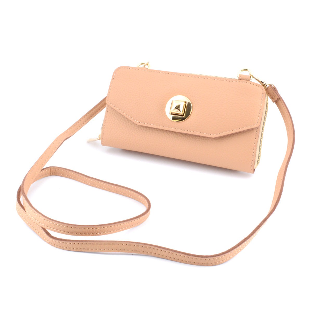 アネロ anello  ZU-M0176-BE  スマホも入るお財布一体型ポシェット 多収納☆お財布ショルダーバッグ これひとつで身軽にお出掛けOK♪