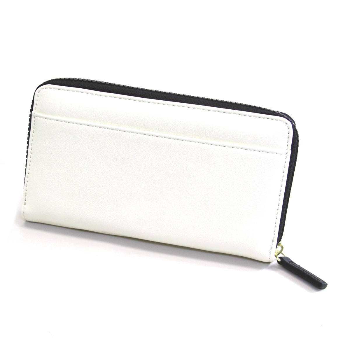 アネロ ZH-L0282-BK POLAR BEAR BENJAMIN オシャレなシロクマ ベンジャミン ラウンドファスナー長財布