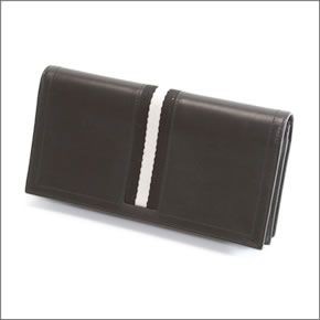 バリー TALIRO 290 BLACK ファスナー小銭入れ付 二つ折り長財布 カーフ