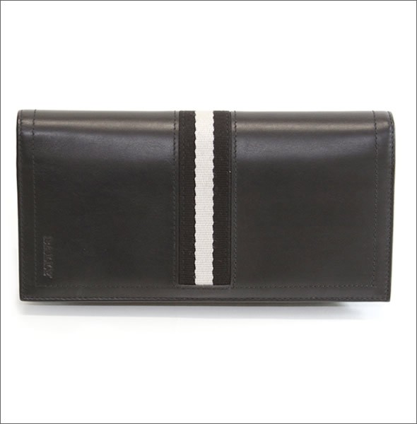バリー TALIRO 290 BLACK ファスナー小銭入れ付 二つ折り長財布 カーフ