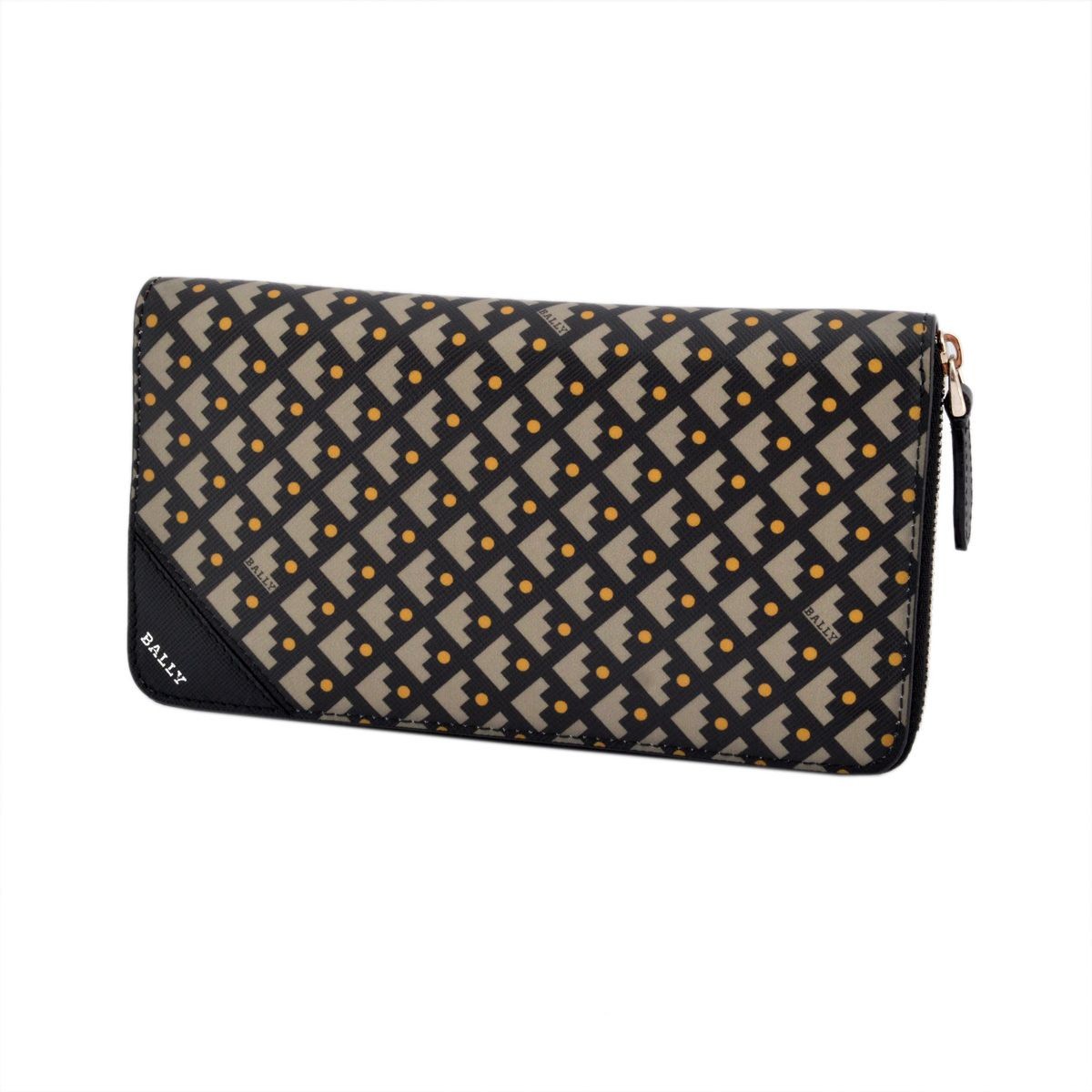 バリー BALLY BRISEN 51 6194794 ラウンドファスナー 長財布 CRESCENT TOILE