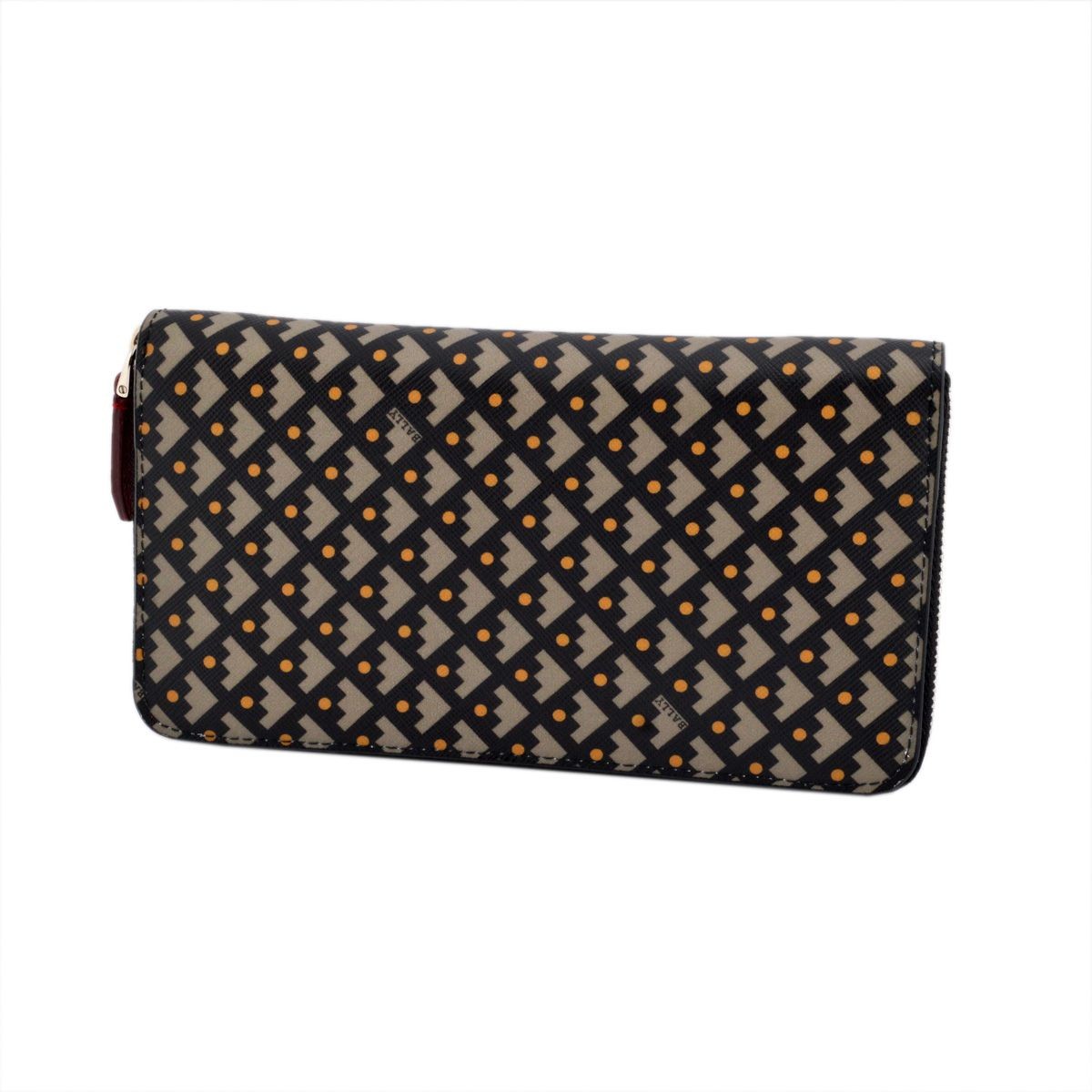 バリー BALLY BRISEN 71 6194796 ラウンドファスナー 長財布 CRESCENT TOILE